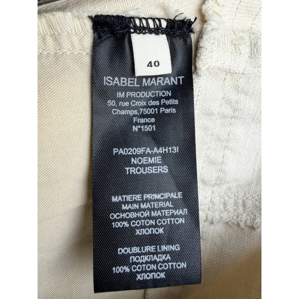 Isabel Marant Noemie Two Tone Denim Jeans High Rise Straight Leg Jeans Size‎ 40